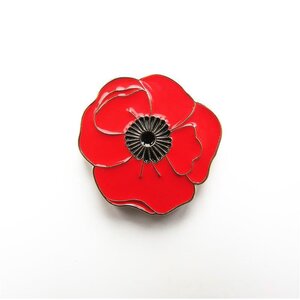 Leti Stitch Needle Minder Red Poppy Bloom