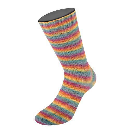 Lana Grossa Lana Grossa Cosy Socks Multi Stripes