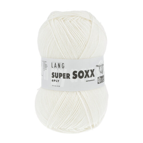 Lang Yarns Lang Yarns Super Soxx 150 gram 6 draads Wit