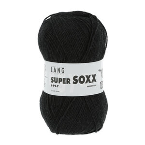 Lang Yarns Lang Yarns Super Soxx 150 gram 6 draads Antraciet melange