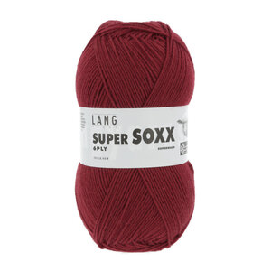 Lang Yarns Lang Yarns Super Soxx 150 gram 6 draads Wijnrood