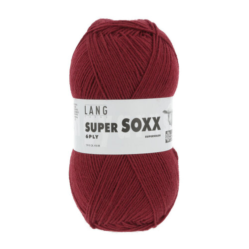 Lang Yarns Lang Yarns Super Soxx 150 gram 6 draads Wijnrood