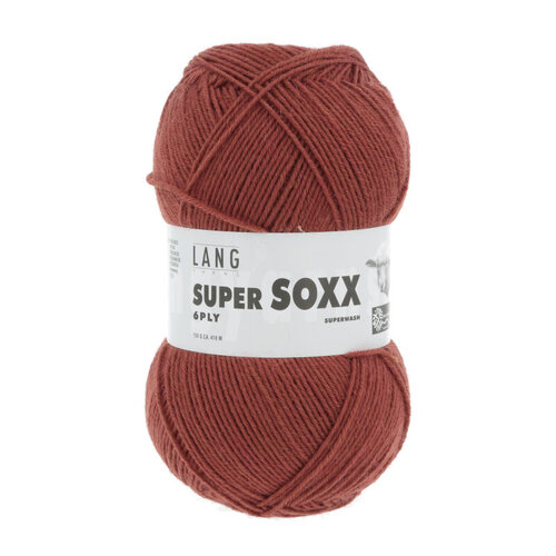 Lang Yarns Lang Yarns Super Soxx 150 gram 6 draads Nougatbruin Lang Yarns Lang Yarns Super Soxx 150 gram 6 draads Nougatbruin