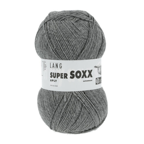 Lang Yarns Lang Yarns Super Soxx 150 gram 6 draads Donkergrijs Lang Yarns Lang Yarns Super Soxx 150 gram 6 draads Donkergrijs