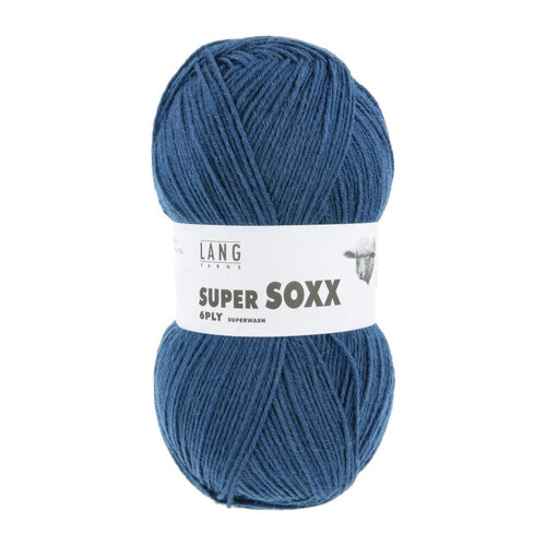 Lang Yarns Lang Yarns Super Soxx 150 gram 6 draads Staalblauw