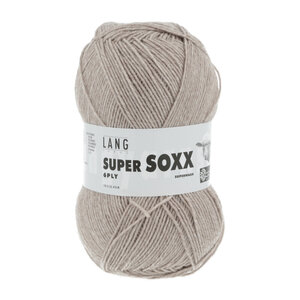 Lang Yarns Lang Yarns Super Soxx 150 gram 6 draads Zand Melange