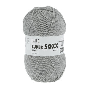 Lang Yarns Lang Yarns Super Soxx 150 gram 6 draads Grijs Melange