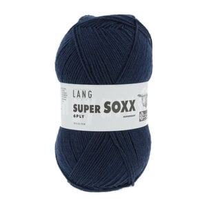 Lang Yarns Lang Yarns Super Soxx 150 gram 6 draads Navyblue Lang Yarns Lang Yarns Super Soxx 150 gram 6 draads Navyblue