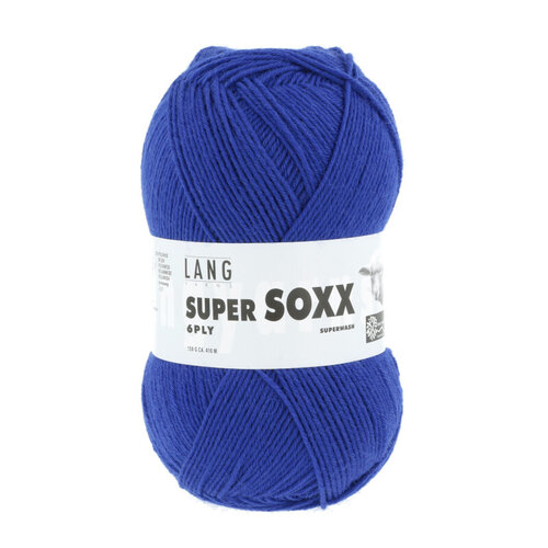 Lang Yarns Lang Yarns Super Soxx 150 gram 6 draads Blauw Lang Yarns Lang Yarns Super Soxx 150 gram 6 draads Blauw