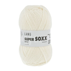 Lang Yarns Lang Yarns Super Soxx 150 gram 6 draads Offwhite Lang Yarns Lang Yarns Super Soxx 150 gram 6 draads Offwhite