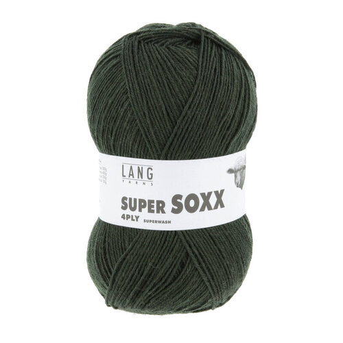 Lang Yarns Lang Yarns Super Soxx Sokkenwol 100 gram Donkergroen Lang Yarns Lang Yarns Super Soxx Sokkenwol 100 gram Donkergroen