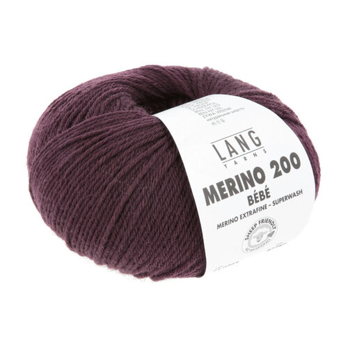 Lang Yarns Lang Yarns Merino 200 bebe nr 364 Bordeaux Lang Yarns Lang Yarns Merino 200 bebe nr 364 Bordeaux