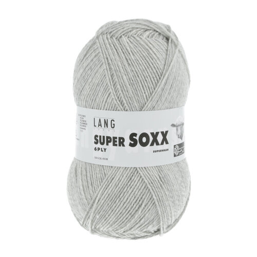 Lang Yarns Lang Yarns Super Soxx 150 gram 6 draads Lichtgrijs 0023