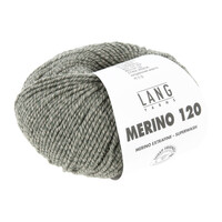 Lang Yarns Merino 120 50 gram Groen Beige Mouliné 0155