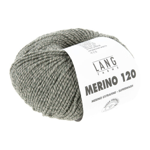 Lang Yarns Lang Yarns Merino 120 50 gram Groen Beige Mouliné 0155 Lang Yarns Lang Yarns Merino 120 50 gram Groen Beige Mouliné 0155