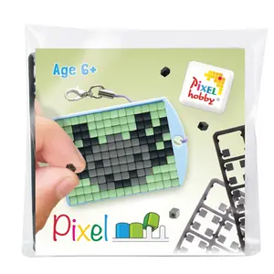 PixelHobby Pixelhobby Sleutelhanger Axolotl grijs