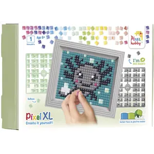 PixelHobby Pixelhobby XL Axolotl Grijs geschenkverpakking