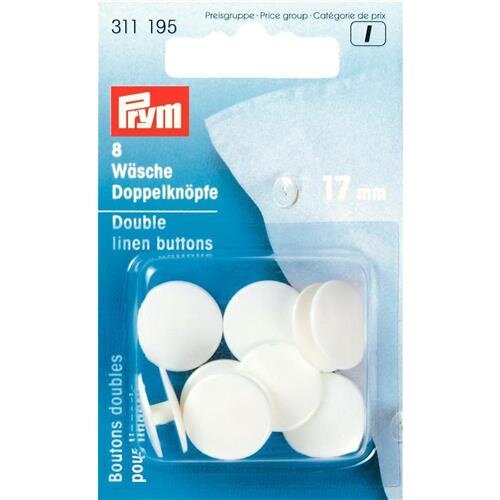 Prym Prym Slopen Knopen 17 mm Wit 8 stuks