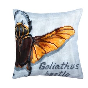 Collection D Art Kussen borduurpakket Goliathus beetle