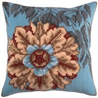 Kussen borduurpakket Asure Turquoise