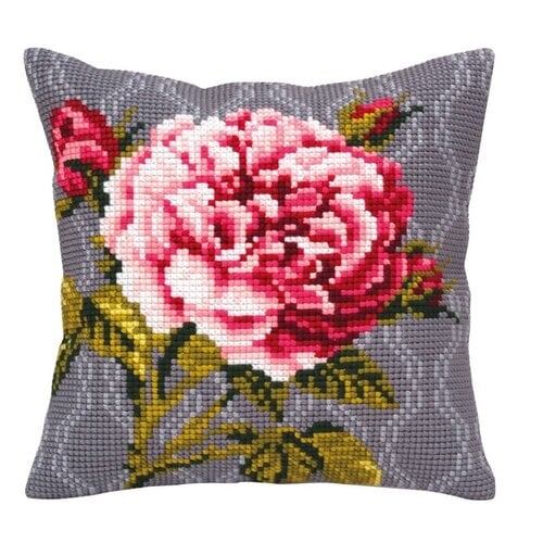 Collection D Art Kussen borduurpakket Tender Rose 5341