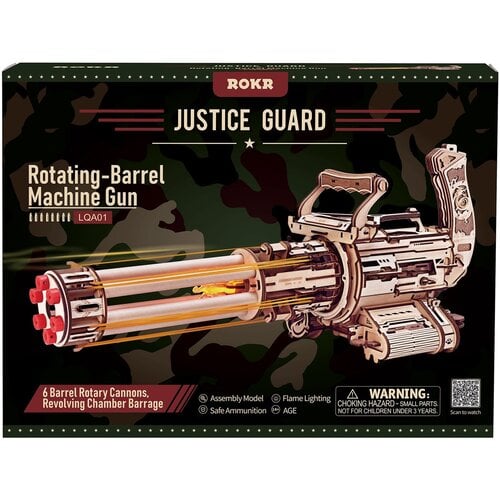 Robotime Robotime Rotating Barrel Machine Gun