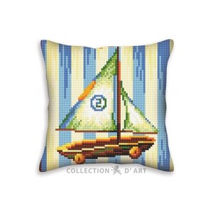 Collection D Art Kussen borduurpakket Nostalgia 5401 Collection D Art Kussen borduurpakket Nostalgia 5401