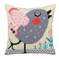 Kussen borduurpakket Spring twitter