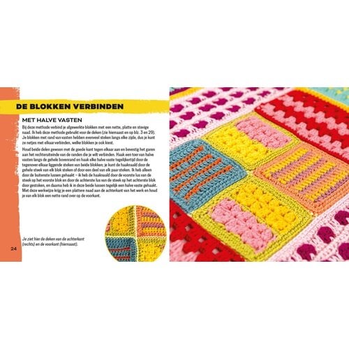 Mix and match granny squares Haaksteken