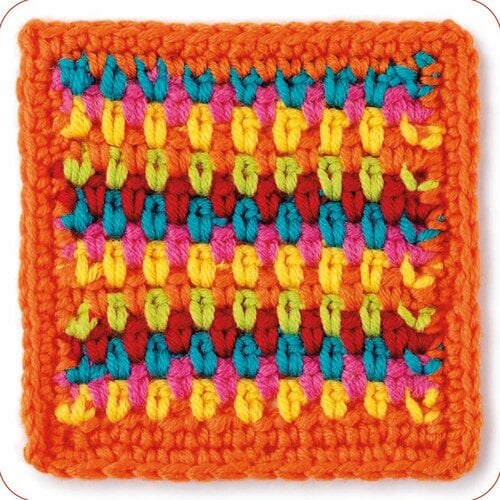 Mix and match granny squares Haaksteken