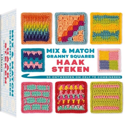 Mix and match granny squares Haaksteken