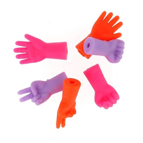 Puntenbeschermers handen maat S en M 6 stuks