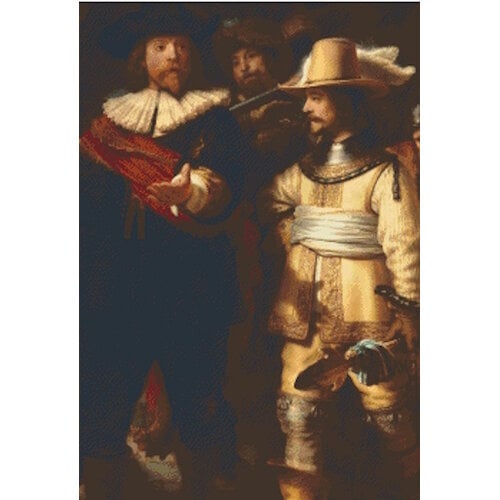 PixelHobby Pixelhobby Patroon 5881 De Nachtwacht Close Up