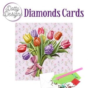 Dotty Designs   Diamond Painting Kaart Tulip Dreams 1