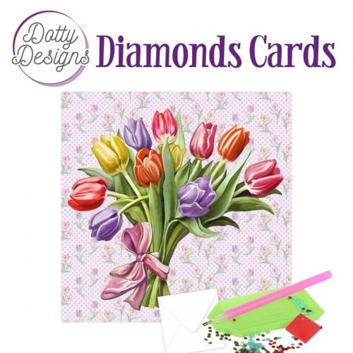 Dotty Designs   Diamond Painting Kaart Tulip Dreams 1