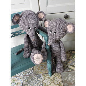 Funny's Haken XXL Funny Mouse basic Faded Grijs staand of zittend