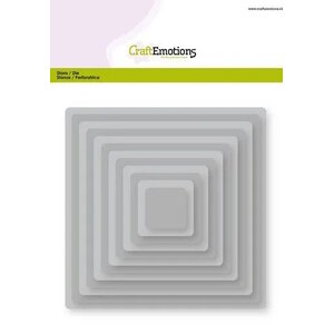 CraftEmotions Big Nesting Die vierkanten, afgeronde hoeken Card 150x160 - 2,6-13,0cm
