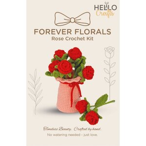 Hello Crafts Haakpakket Rode Roosjes in Vaas