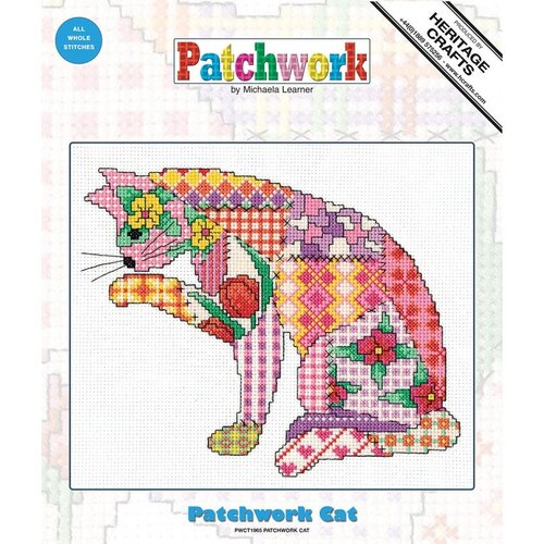 Heritage Crafts Heritage Crafts Borduurpakket Patchwork Cat