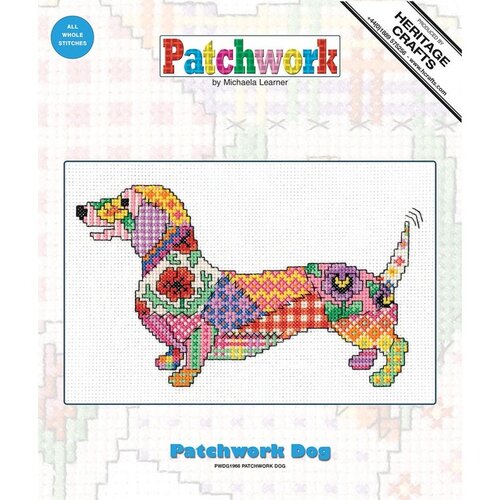 Heritage Crafts Heritage Crafts Borduurpakket Patchwork Dog