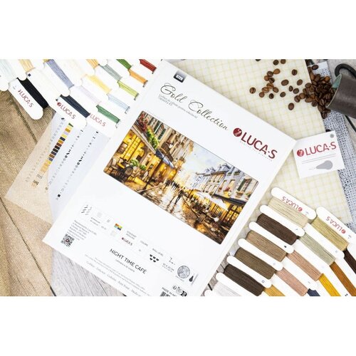 Luca S Luca S Borduurpakket Petit Point Night Time Café