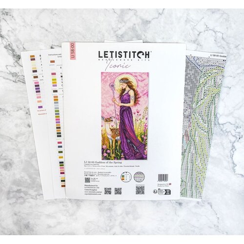 Leti Stitch Leti Stitch Borduurpakket Goddess of the Spring Leti Stitch Leti Stitch Borduurpakket Goddess of the Spring