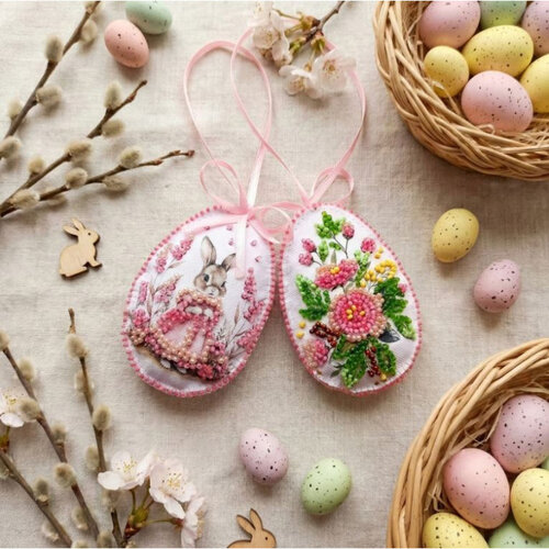 Abris Art Kralen Borduurpakket Easter Bunny
