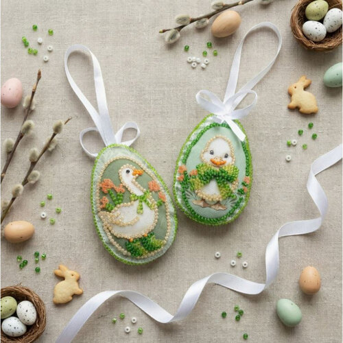 Abris Art Kralen Borduurpakket Easter Guests