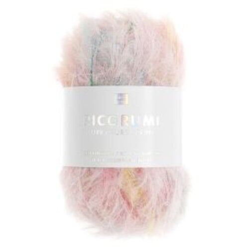 Rico Design Ricorumi Furry Furry Print 25g Roze melange 001