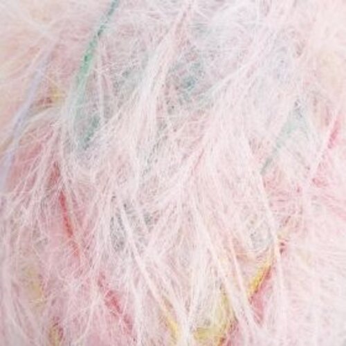 Rico Design Ricorumi Furry Furry Print 25g Roze melange 001