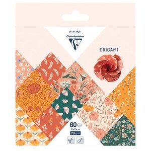 Clairefontaine Origamipapier 15 x 15 cm Boho Floraal 60 vellen 70 grams