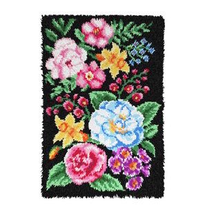 Orchidea Voorbedrukt smyrna knoopkleed Bloemen 50 x 74,5 cm Orchidea Voorbedrukt smyrna knoopkleed Bloemen 50 x 74,5 cm