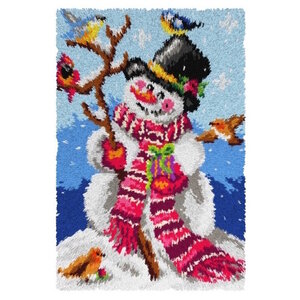 Orchidea Voorbedrukt smyrna knoopkleed Sneeuwpop 50 x 74,5 cm Orchidea Voorbedrukt smyrna knoopkleed Sneeuwpop 50 x 74,5 cm