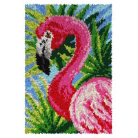 Smyrna knoopkleed Roze Flamingo 50 x 74.5 cm